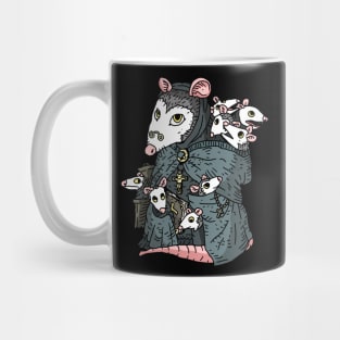 cute catholic possum. Mug